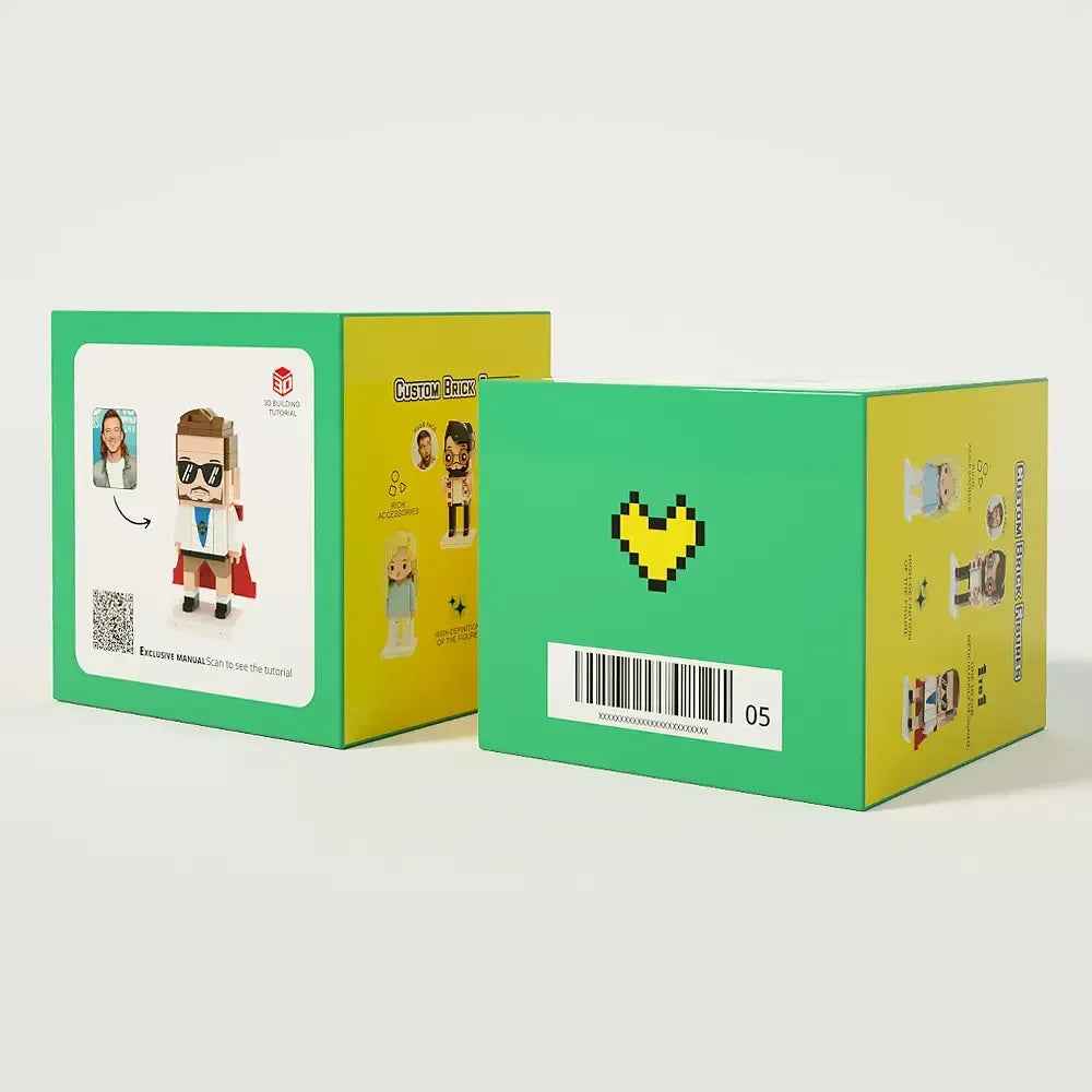 ForeverFig – Personalisierte Bausteinfiguren als Block-Foto-Puzzle für zwei Personen - ForeverFig