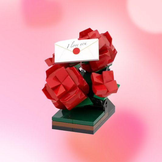 ForeverFig Rose Brick Figure – Ewige Rose zum Selbstbauen