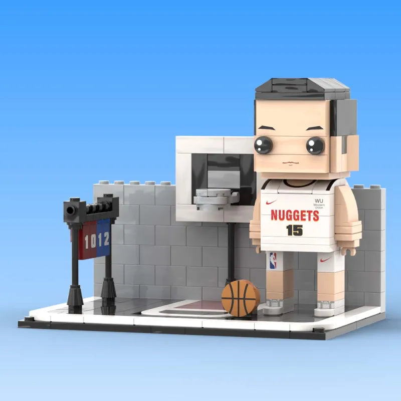Figura de construcción personalizada de baloncesto (1 persona)