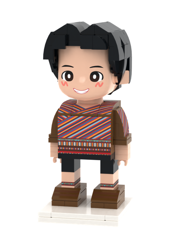 Perusino als Baustein-Figur – Frech, laut und endlich da.