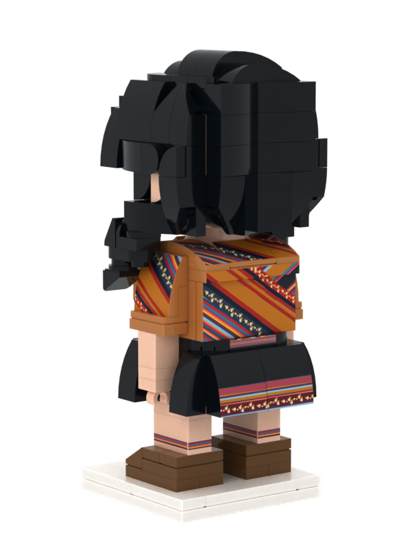 Perusina als Baustein-Figur – Jetzt exklusiv zur Inka-Edition des Buchs Perusina & Perusino Götter mit Superkräften.