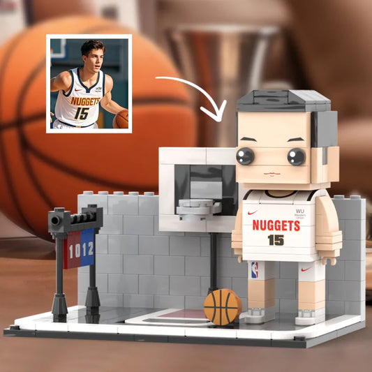 Personalisierte Bausteinfigur – Basketball-Thema – 1 Person