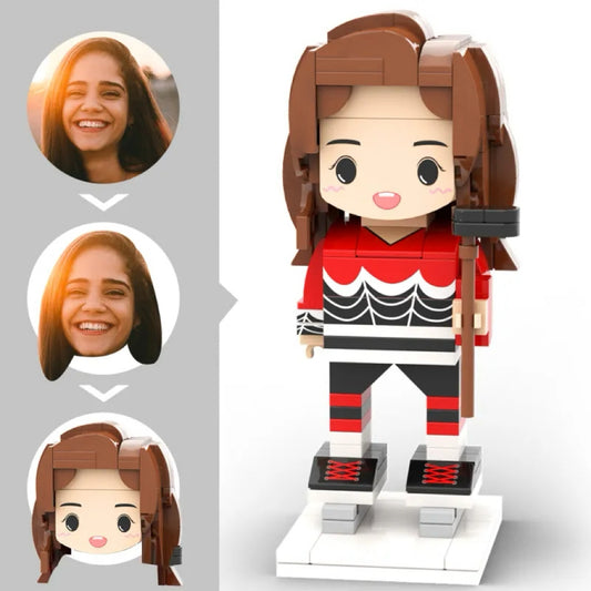 ForeverFig – Personalisierte Brick Figur im Eishockey-Stil