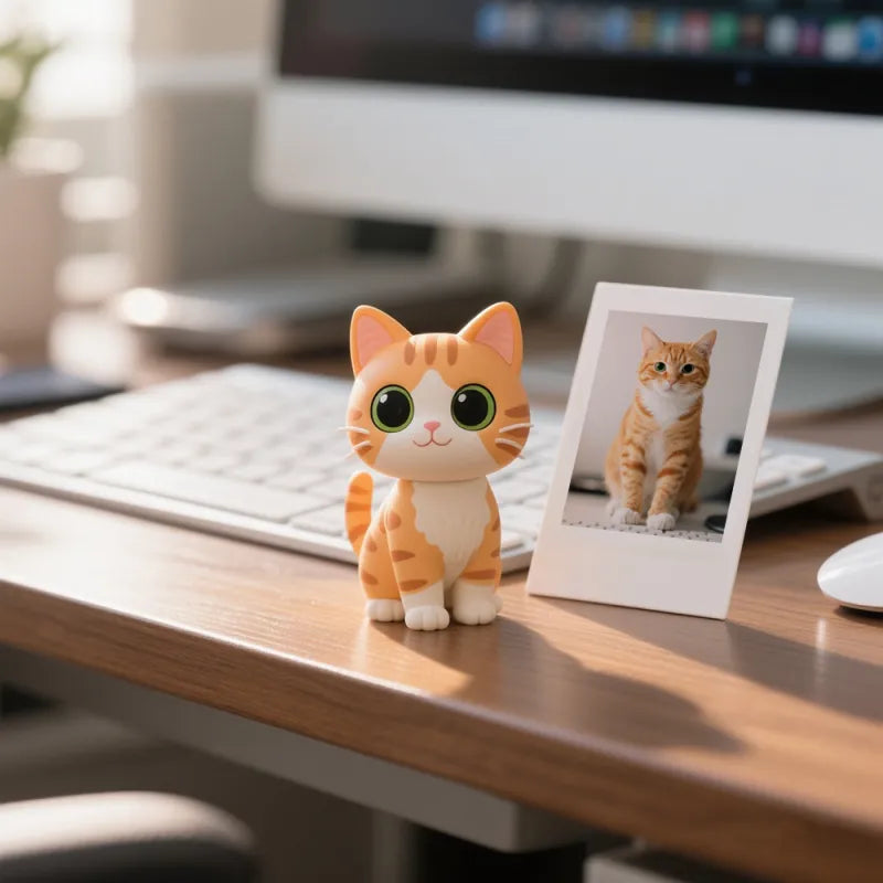 Personalisierte 3D-Mini-Figur – Dein Bild als kleine Figur für den Schreibtisch