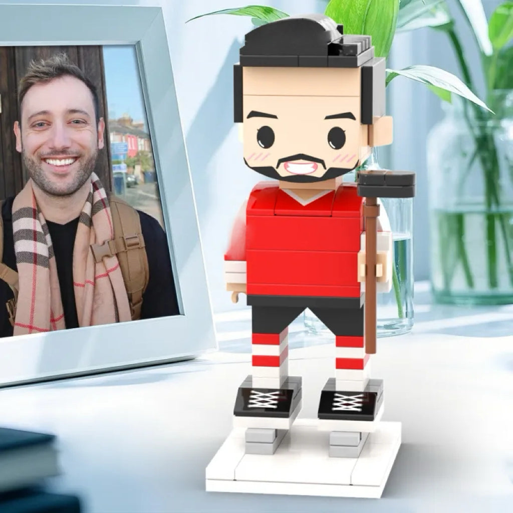 ForeverFig – Personalisierte Brick Figur im Eishockey-Design