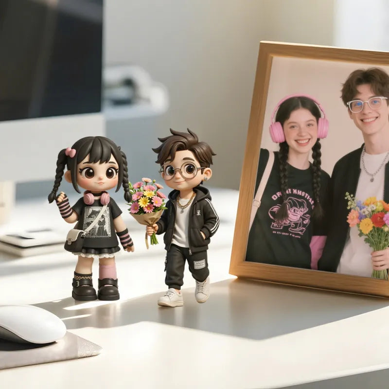 Personalisierte 3D-Mini-Figur – Dein Bild als kleine Figur für den Schreibtisch