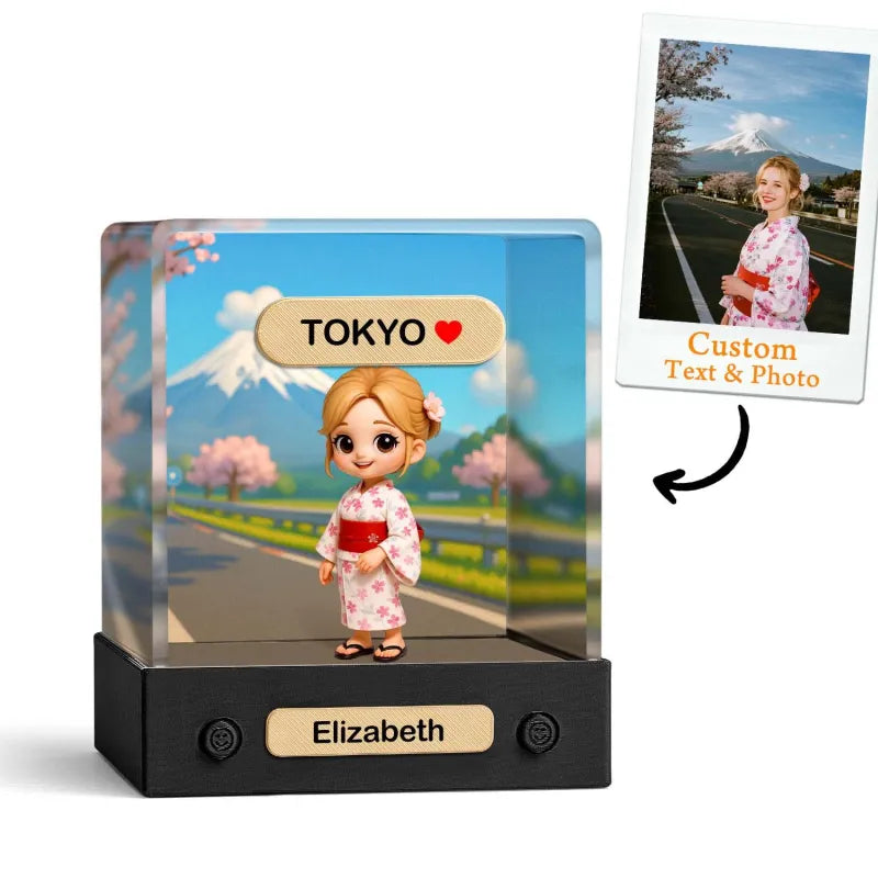 Custom 3D Mini Figur aus deinem Foto – mit Acrylbox