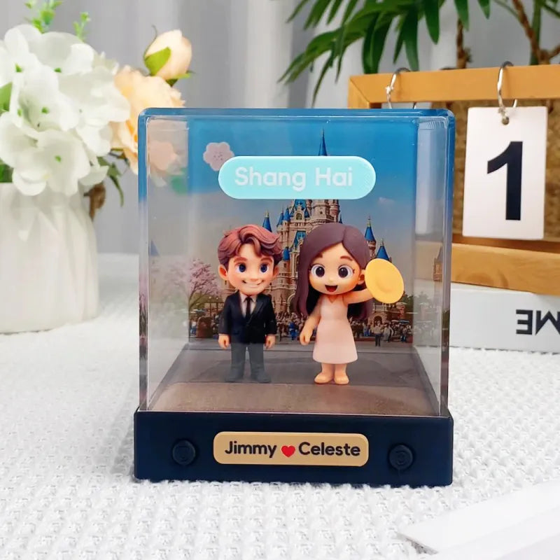 Custom 3D Mini Figur aus deinem Foto – mit Acrylbox