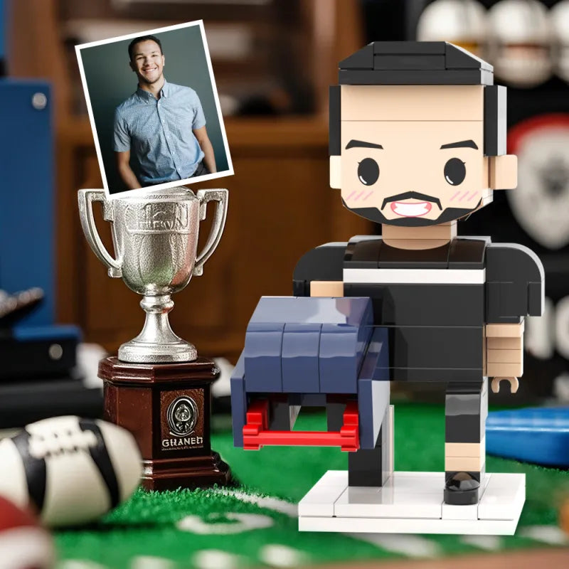 ForeverFig – Personalisierte Brick Figur im American-Football-Stil