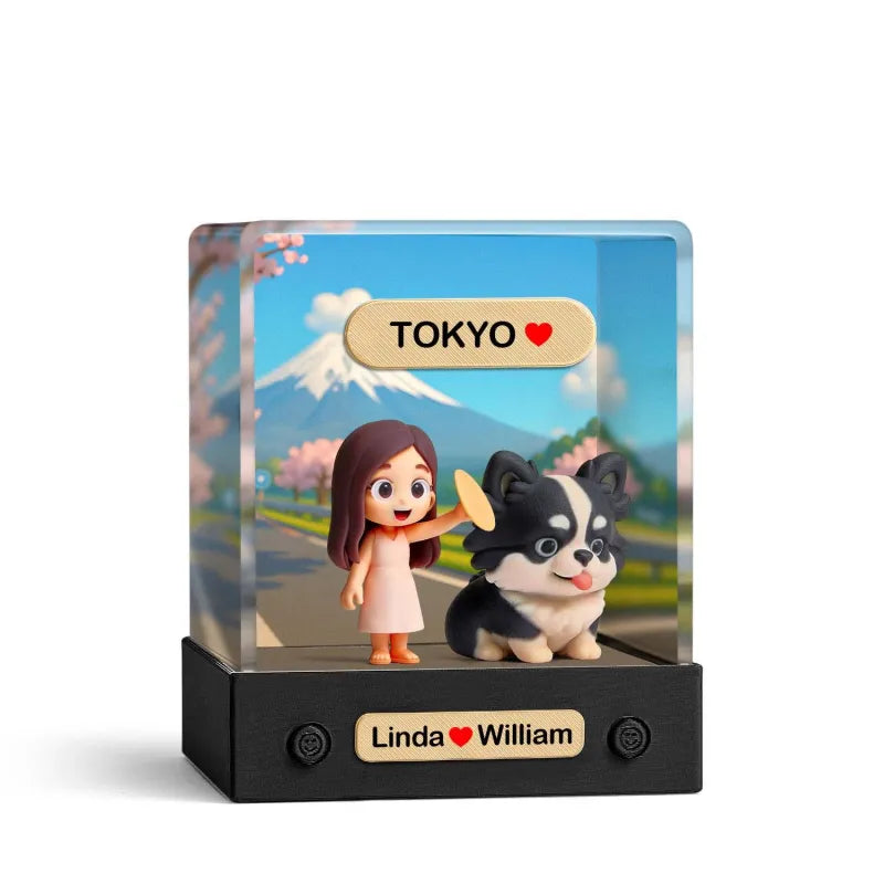 Custom 3D Mini Figur aus deinem Foto – mit Acrylbox