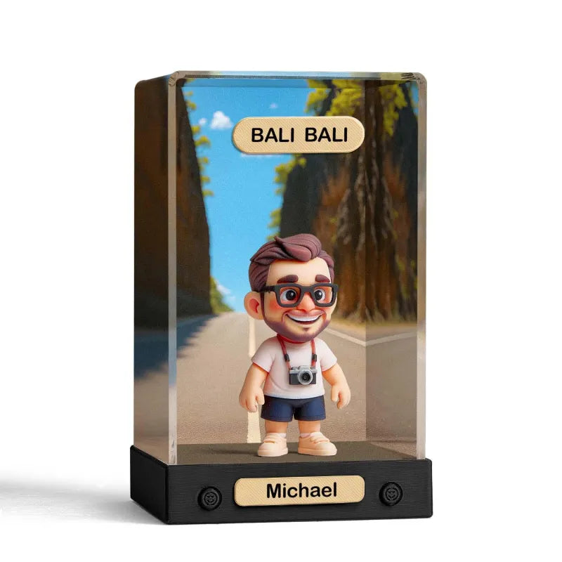 Custom 3D Mini Figur aus deinem Foto – mit Acrylbox
