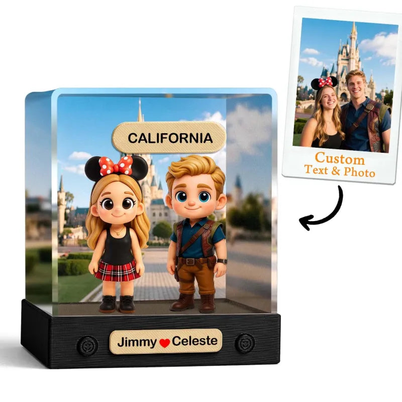 Custom 3D Mini Figur aus deinem Foto – mit Acrylbox