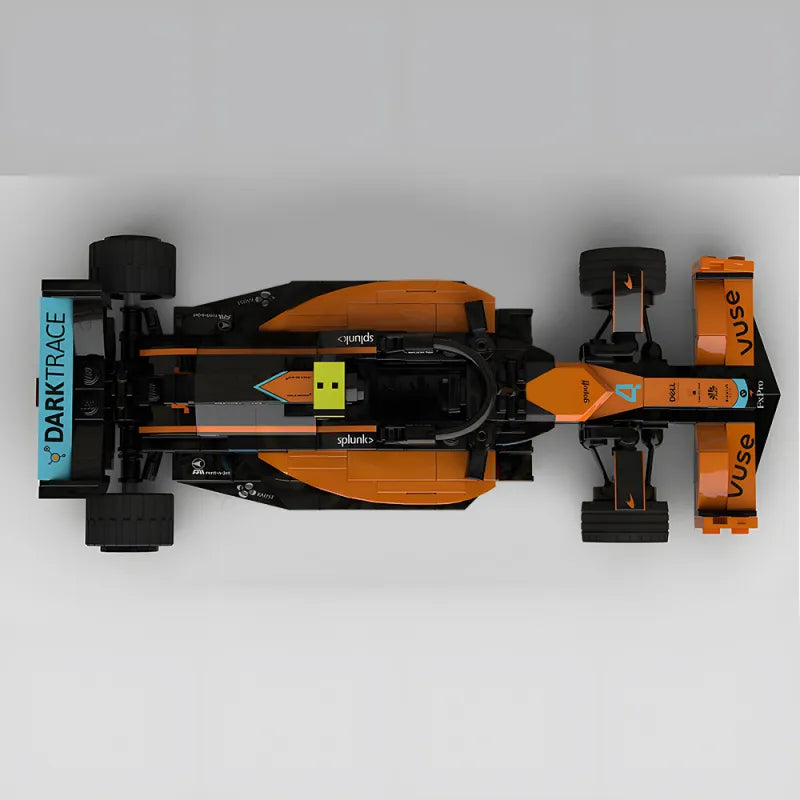 McLaren MCL36: un coche de carreras de Fórmula 1 hecho con ladrillos entrelazados