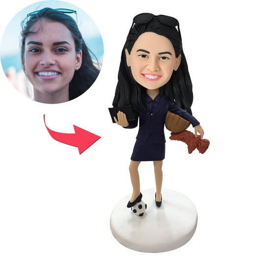 World’s Best Mom – Personalisierte Wackelkopffigur mit Gravur