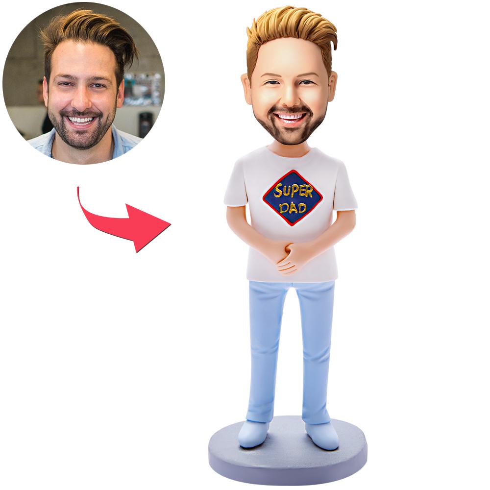 Papá Súper Casual Wear – Cabezón Personalizado con Grabado