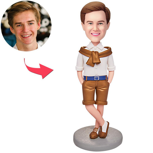 Gentleman Dad – Personalisierte Wackelkopffigur mit Gravur