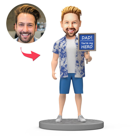 You Are My Hero – Personalisierte Wackelkopffigur als Vatertagsgeschenk