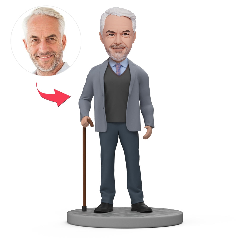 Für den charmantesten Opa – Personalisierte Wackelkopffigur als Vatertagsgeschenk