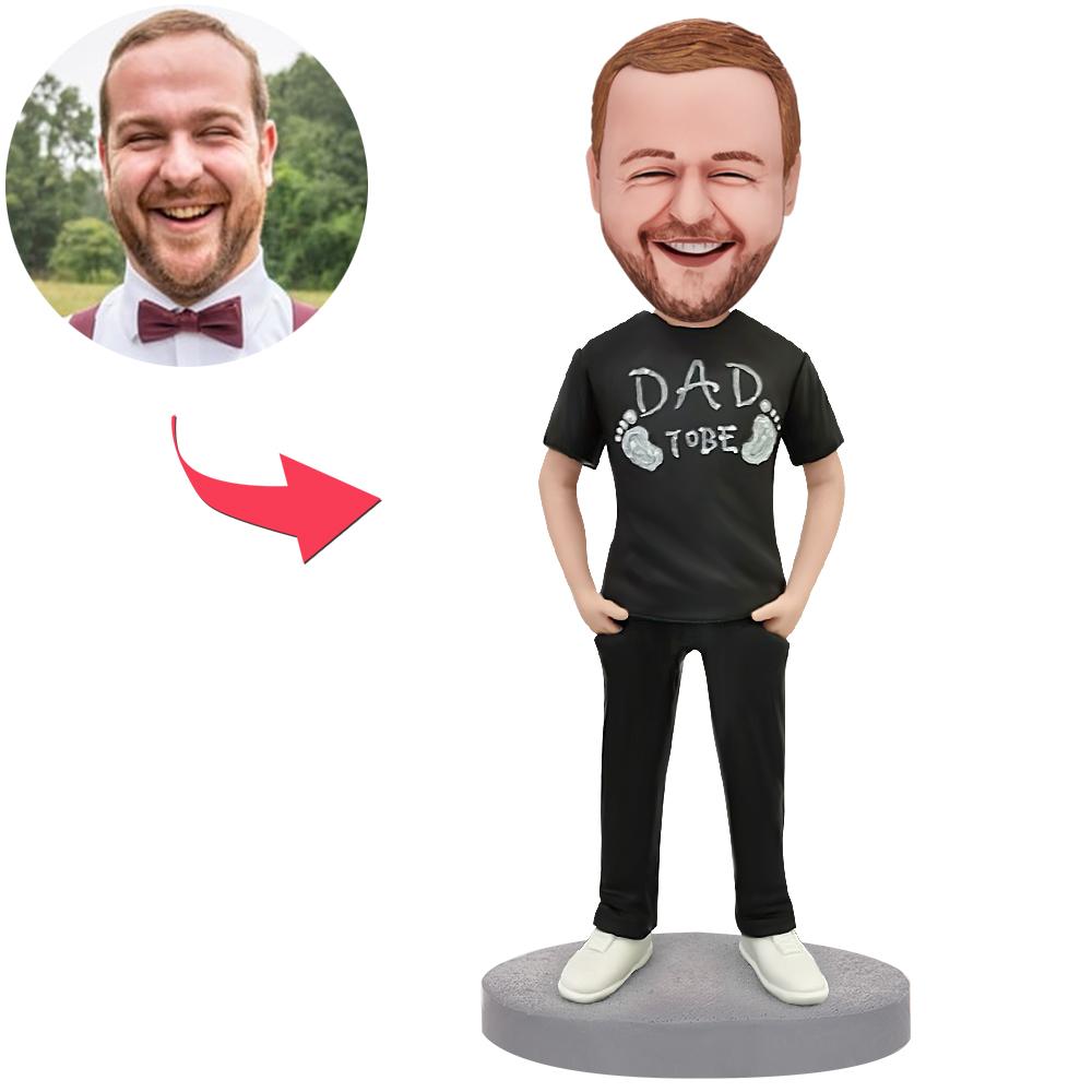 To Be Dad – Personalisierte Wackelkopffigur mit Gravur