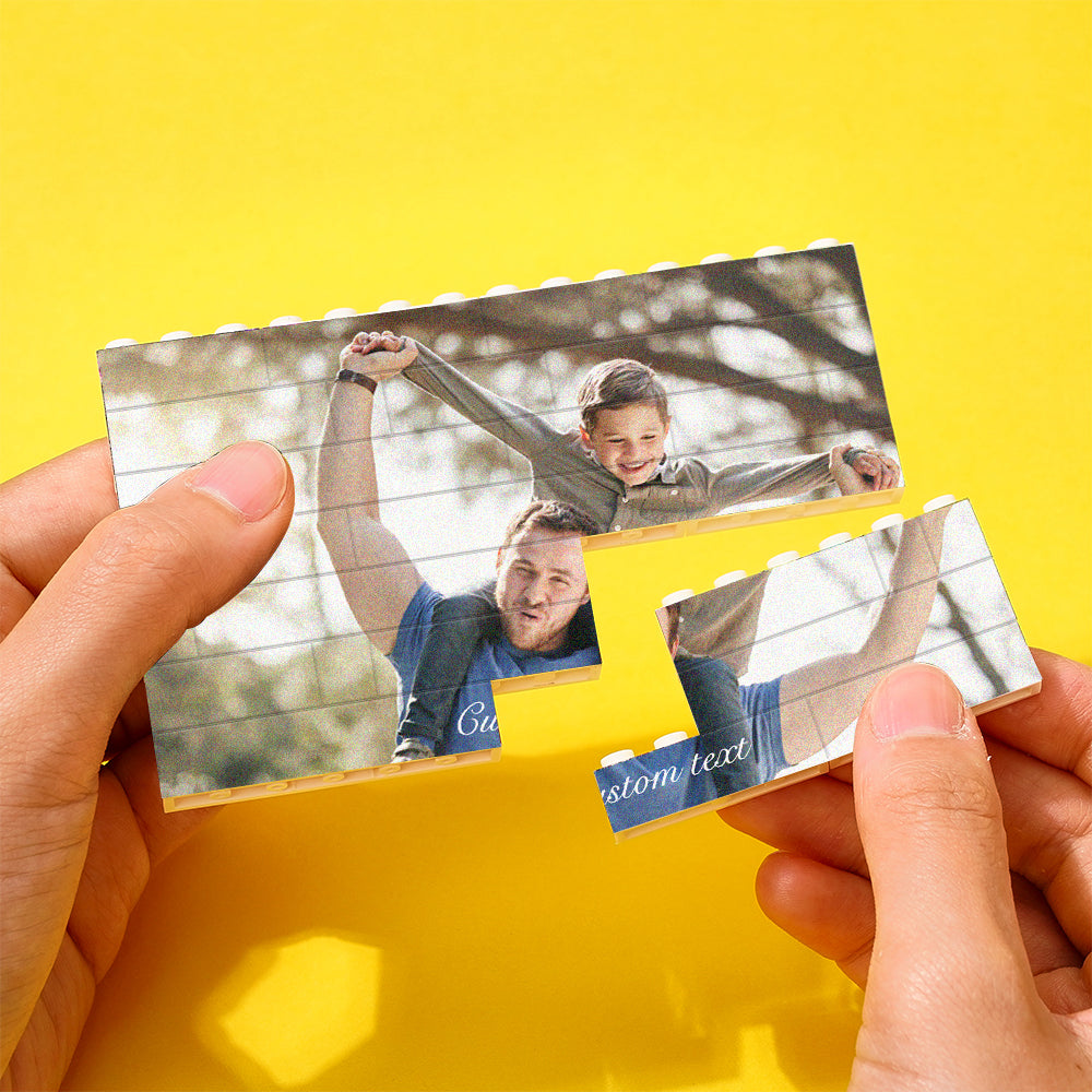 Personalized photo block made of building blocks – Personalized gift for mom