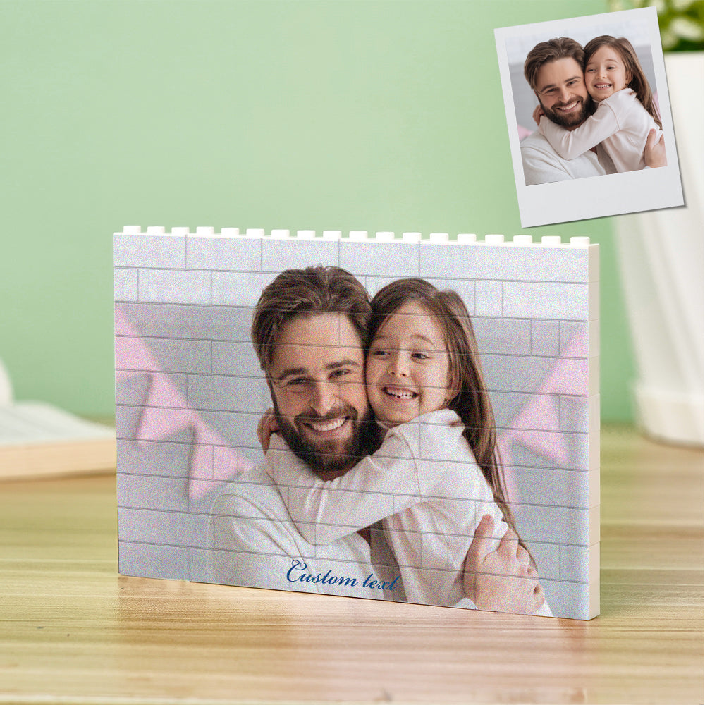 Personalized photo block made of building blocks – Personalized gift for mom