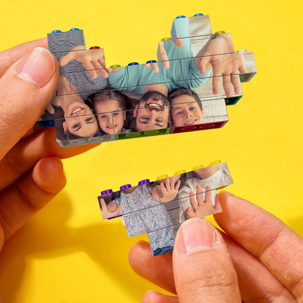 Personalisierter Herz-Baustein mit Fotodruck – Geschenk mit Gefühl