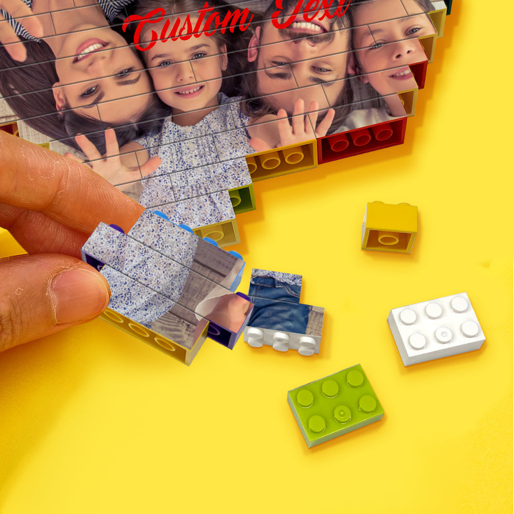 Personalisierter Herz-Baustein mit Fotodruck – Geschenk mit Gefühl