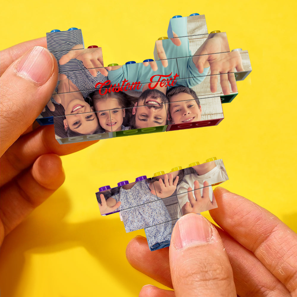 Personalisierter Herz-Baustein mit Fotodruck – Geschenk mit Gefühl