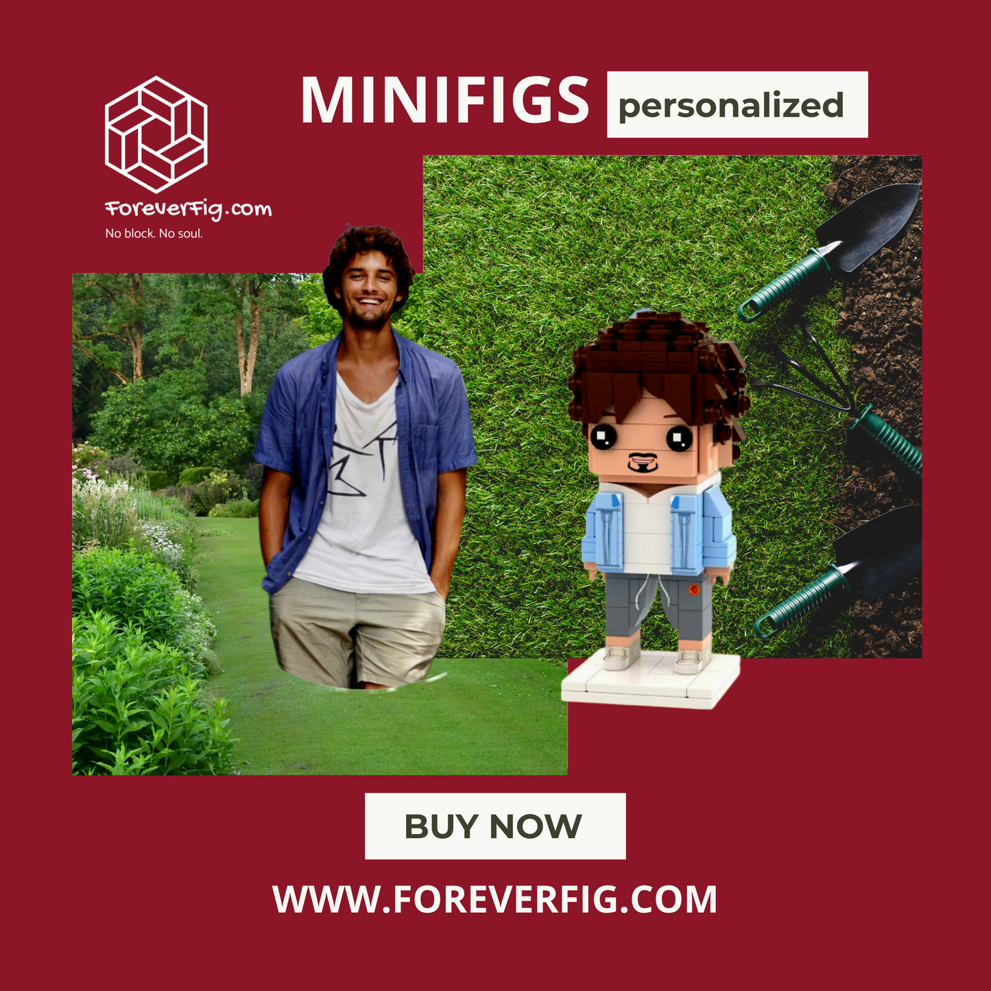 Personalisierte BauSteinFigur – dein Gesicht als Mini-Figur