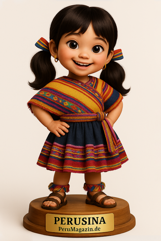 Perusina als Baustein-Figur – Jetzt exklusiv zur Inka-Edition des Buchs Perusina & Perusino Götter mit Superkräften.