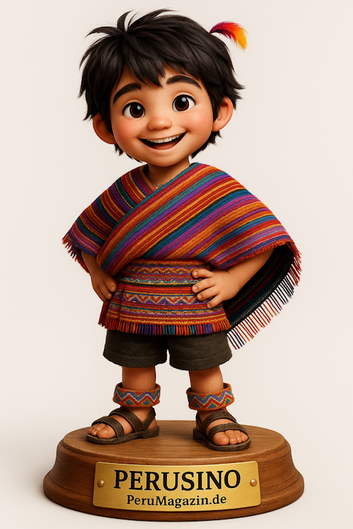 Perusino als Baustein-Figur – Frech, laut und endlich da.