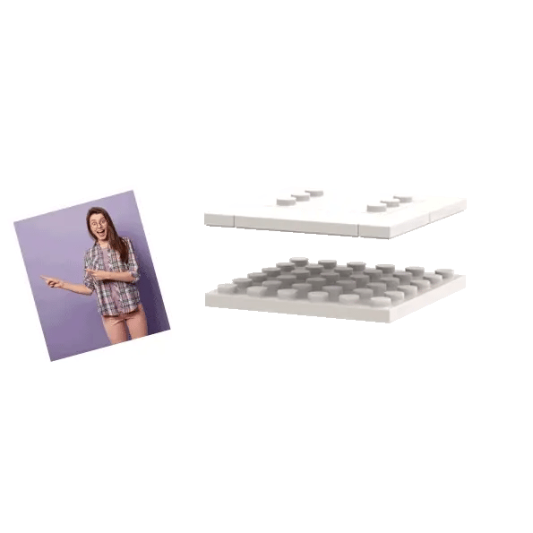 Perusino als Baustein-Figur – Frech, laut und endlich da.