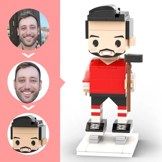 ForeverFig – Personalisierte Brick Figur im Eishockey-Design