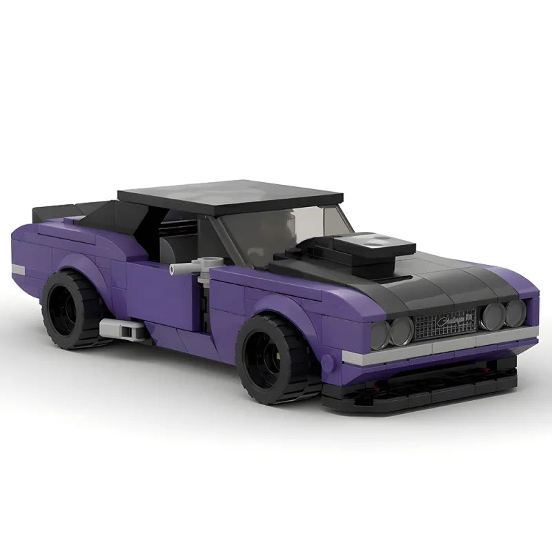 Creative racing car building block set – vehicle construction kit for car fans made from interlocking bricks