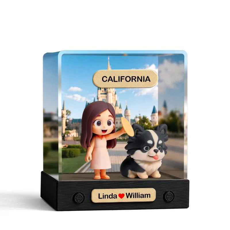 Custom 3D Mini Figur aus deinem Foto – mit Acrylbox