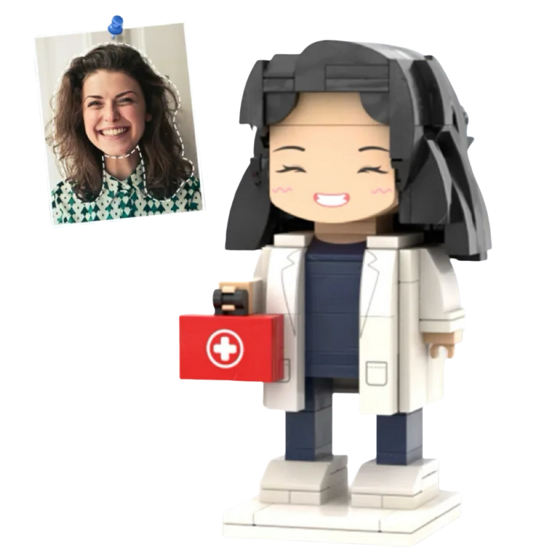 Personalized brick figure for doctors