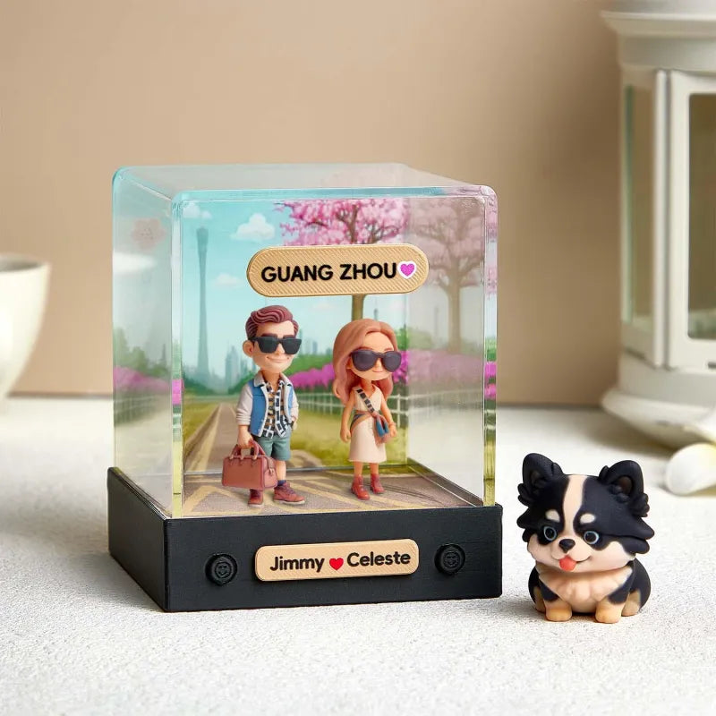 Custom 3D Mini Figur aus deinem Foto – mit Acrylbox