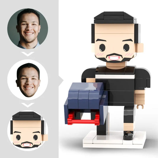 ForeverFig – Personalisierte Brick Figur im American-Football-Stil
