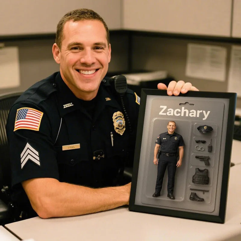 Deine eigene Action-Figur im Bilderrahmen – personalisiert & einzigartig