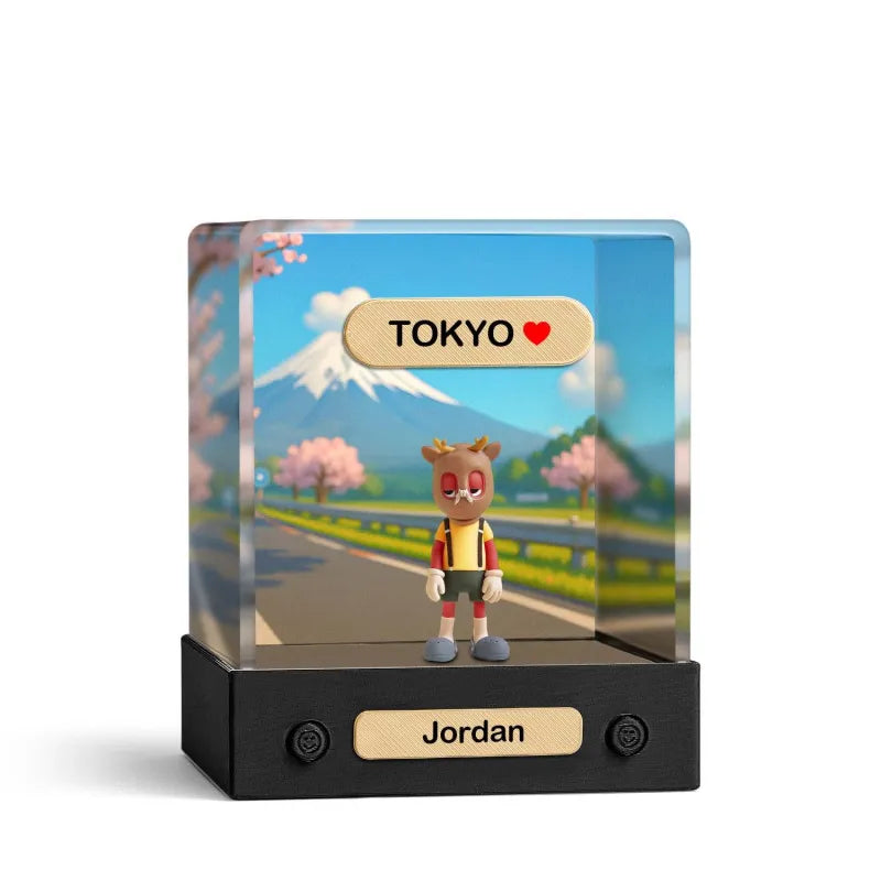 Custom 3D Mini Figur aus deinem Foto – mit Acrylbox