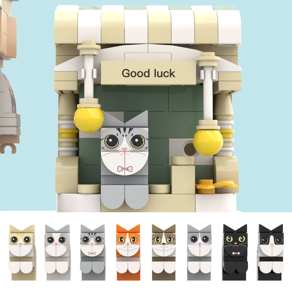Personalized building block figure with pen holder – individual design for desk and everyday use