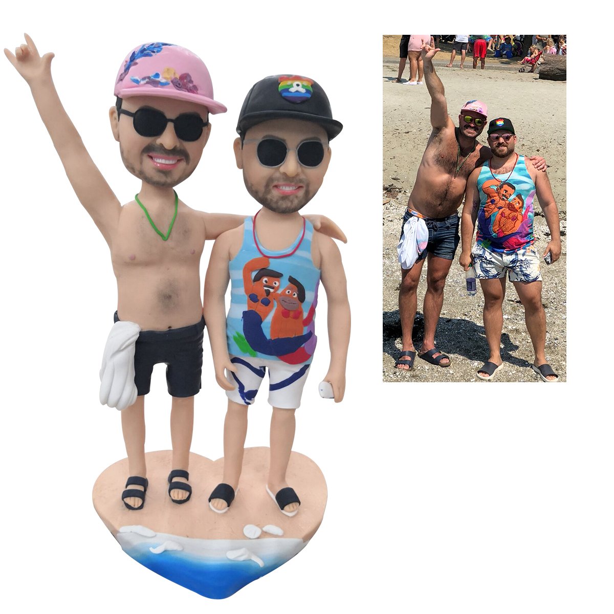ForeverFig – Individuelle Wackelkopf-Figuren mit 2 Personen