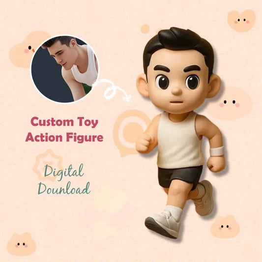 Personalisierte 3D-Mini-Figur – Dein Bild als kleine Figur für den Schreibtisch