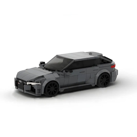 Creative racing car building block set – vehicle construction kit for car fans made from interlocking bricks