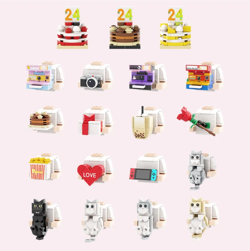 Personalized building block figure with photo and name – 1 person – The ideal birthday gift with a personal touch