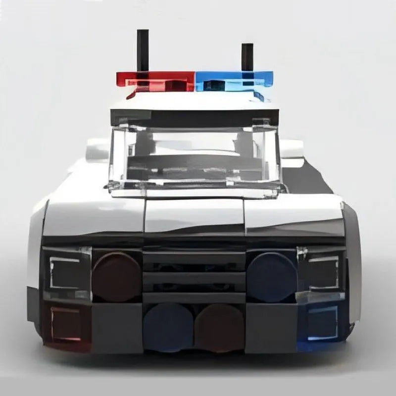 Coche de policía: vehículo de construcción creativo