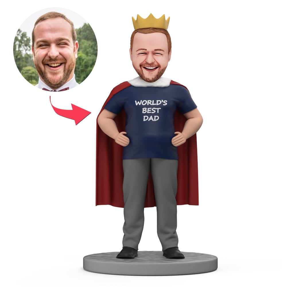 Vatertagsgeschenk – Personalisierte Wackelkopffigur für den besten Papa
