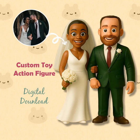 Personalisierte 3D Mini-Figuren für Paare – Handgefertigt nach Foto.