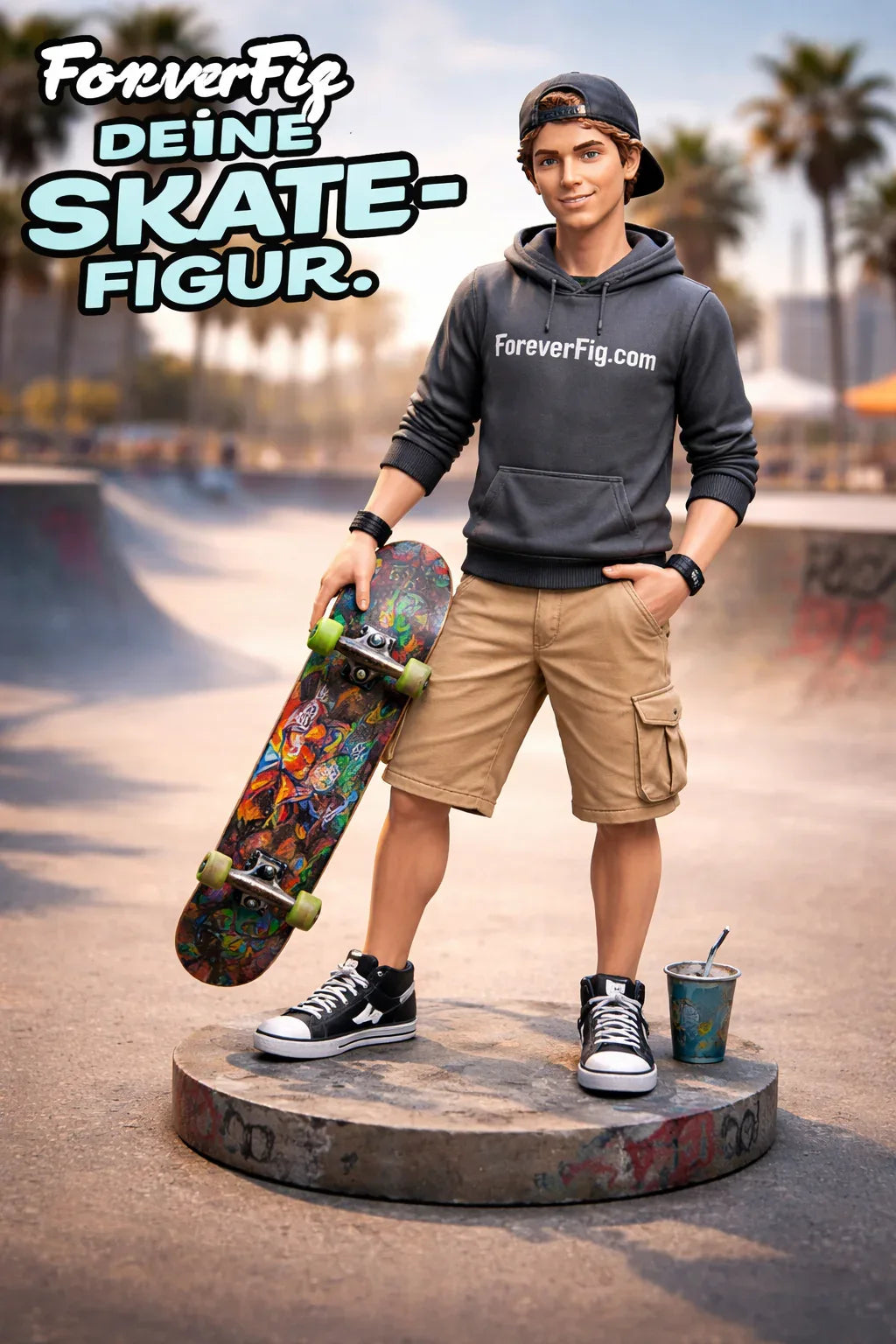 ForeverFig – Skater Figur (3D Druck) - ForeverFig