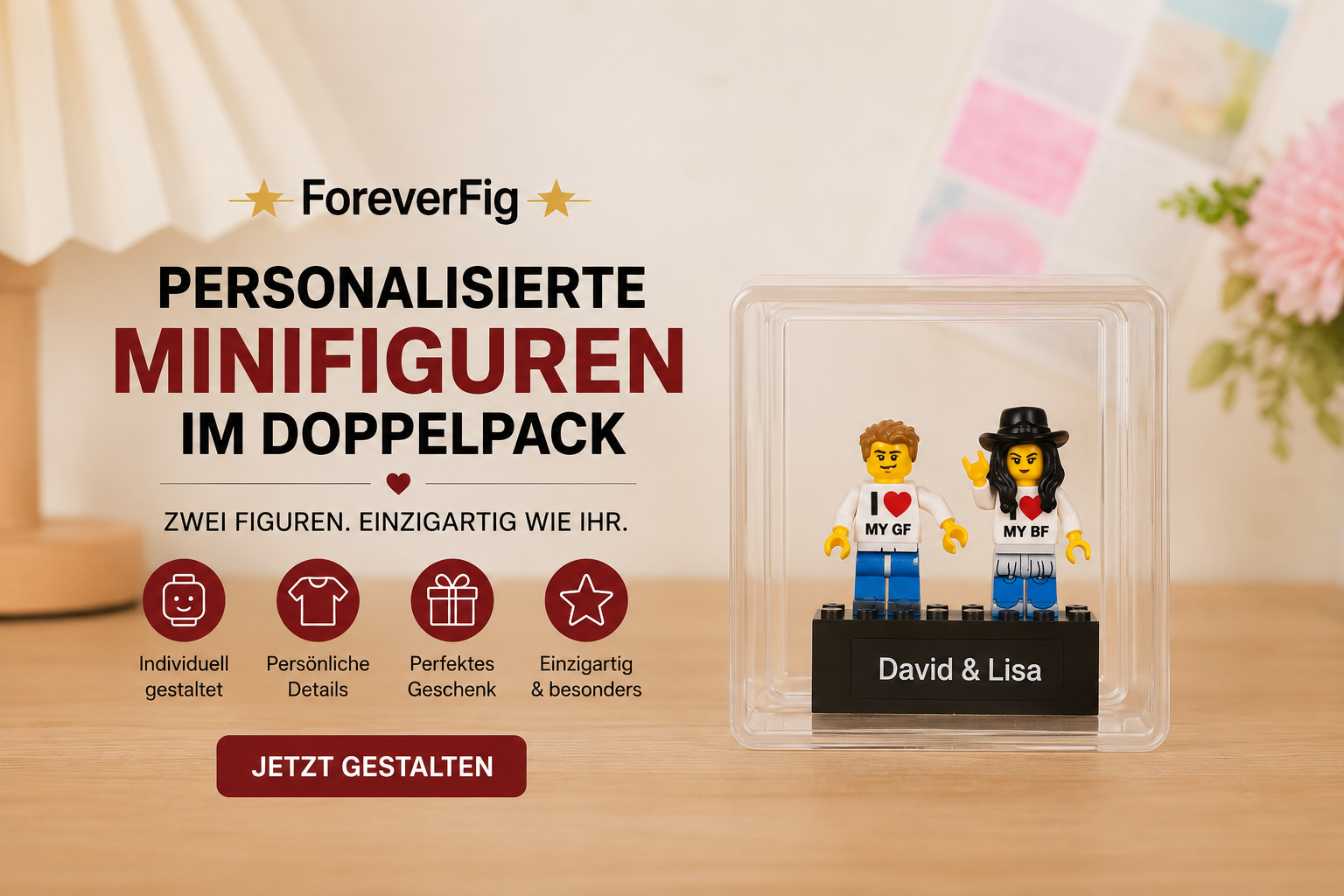 ForeverFig – Personalisierte Minifiguren im Doppelpack - ForeverFig